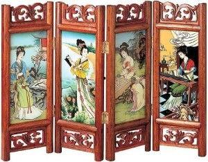 屏风美人,屏风美人的古典韵味与传奇故事