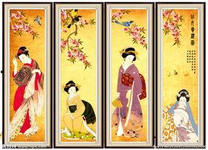 屏风美人,屏风美人的古典韵味与传奇故事